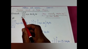 Triple integrals|Matrices&Calculus|Unit-5|B.E&B.Tech|Full video in description@thanishmaths3760
