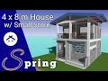 Two Storey House with Small Store