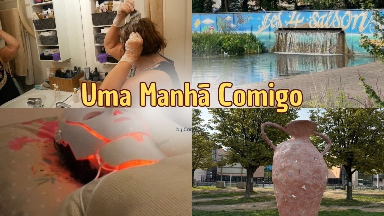 VLOGS/PASSEIO C/REX PELO PARQUE/ PINTEI O CABELO E FIZ MÁSCARA C/LUZES LED