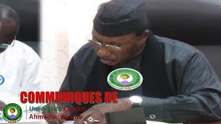 Urgent Communiques De Ucab Universite Cheikh Ahmadou Bamba Wolof