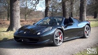 I went out for a little ride in the ferrari 458 spider from ecurie25,
worlds biggest supercar club. http://www.ecurie25.com absolutely
gorgeous car i...