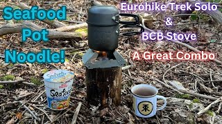 Seafood Pot Noodle! | Eurohike Trek Solo & BCB Stove, A Great Combo