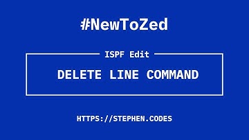 How to Delete a Line in ISPF Edit