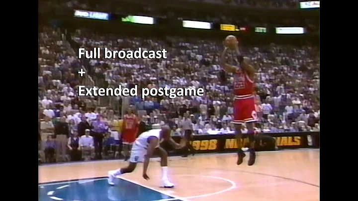 1998 NBA Finals, Game 6, Chicago Bulls vs Utah Jazz (HD) full broadcast + extended postgame coverage