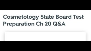 chapter 20 Q&A Cosmetology State Board Test Review screenshot 4