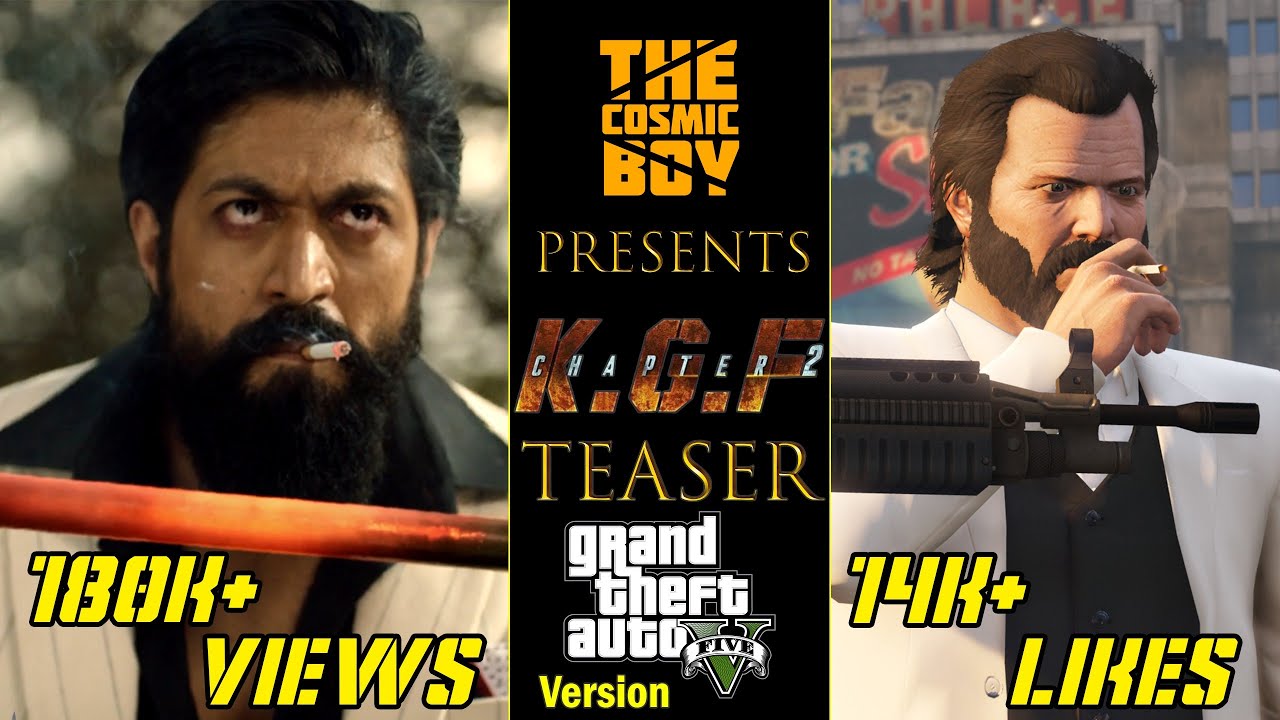 KGF Chapter2 TEASER | GTA 5 Version | THE COSMIC BOY | All The Best ...