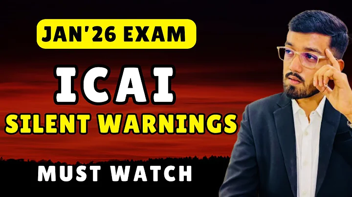 ICAI’s HIDDEN SECRETS LEAKED before Jan’26 exams | Save your attempt | CA Final & CA Inter 