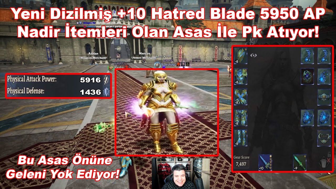 Yahel - Yeni Dizilmiş +10 Hatred Blade 5950 AP Nadir İtemleri Olan Asas İle Pk Atıyor! | Rise Online