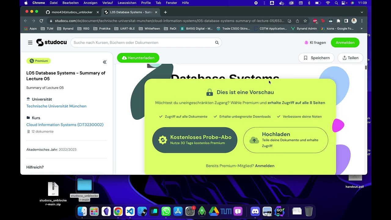 HowTo Unblock StuDocu for free! - YouTube