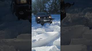 How much of a difference do snow tires make? #shorts #4x4 #snow #toyota #landcruiser