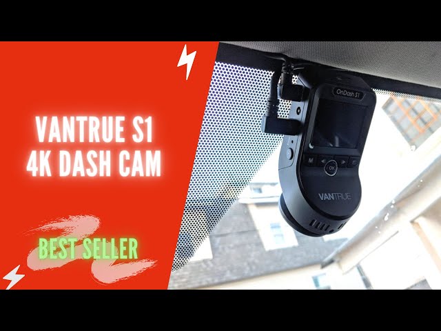 VANTRUE S1 4K Double 1080P Caméra Embarquée pour Voiture, Dashcam