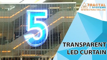 Transparent LED Curtain - Fractal Systems