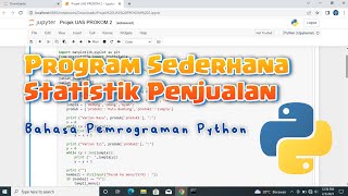 Program Sederhana Statistik Penjualan | Bahasa Pemrograman Python
