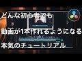 誰でも動画が１本つくれてしまう本気のチュートリアル | DaVinci Resolveで動画編集