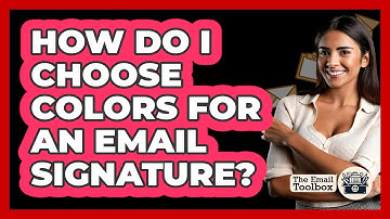 How do I choose colors for an email signature?