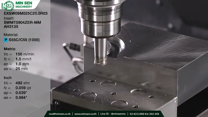 MillQuadFeed - New generation of high feed milling cutter with versatility and long life - MIN SEN