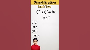 A Nice Exponential Math | Can you solve this ? #shorts #viral #olympiadmath #mathstricks
