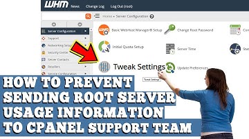 HOW TO PREVENT SENDING ROOT SERVER USAGE INFORMATION TO CPANEL TEAM? [STEP BY STEP]☑️