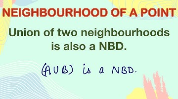 Union of two NBDS is NBD | neighbourhood | Real analysis | Metric Space | Topology | Msc | Bsc