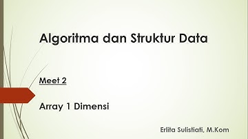 meet 2 menyiapkan array 1 dimensi