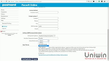 Unifaun Orderkoppling XML Posting - Pacsoft Online