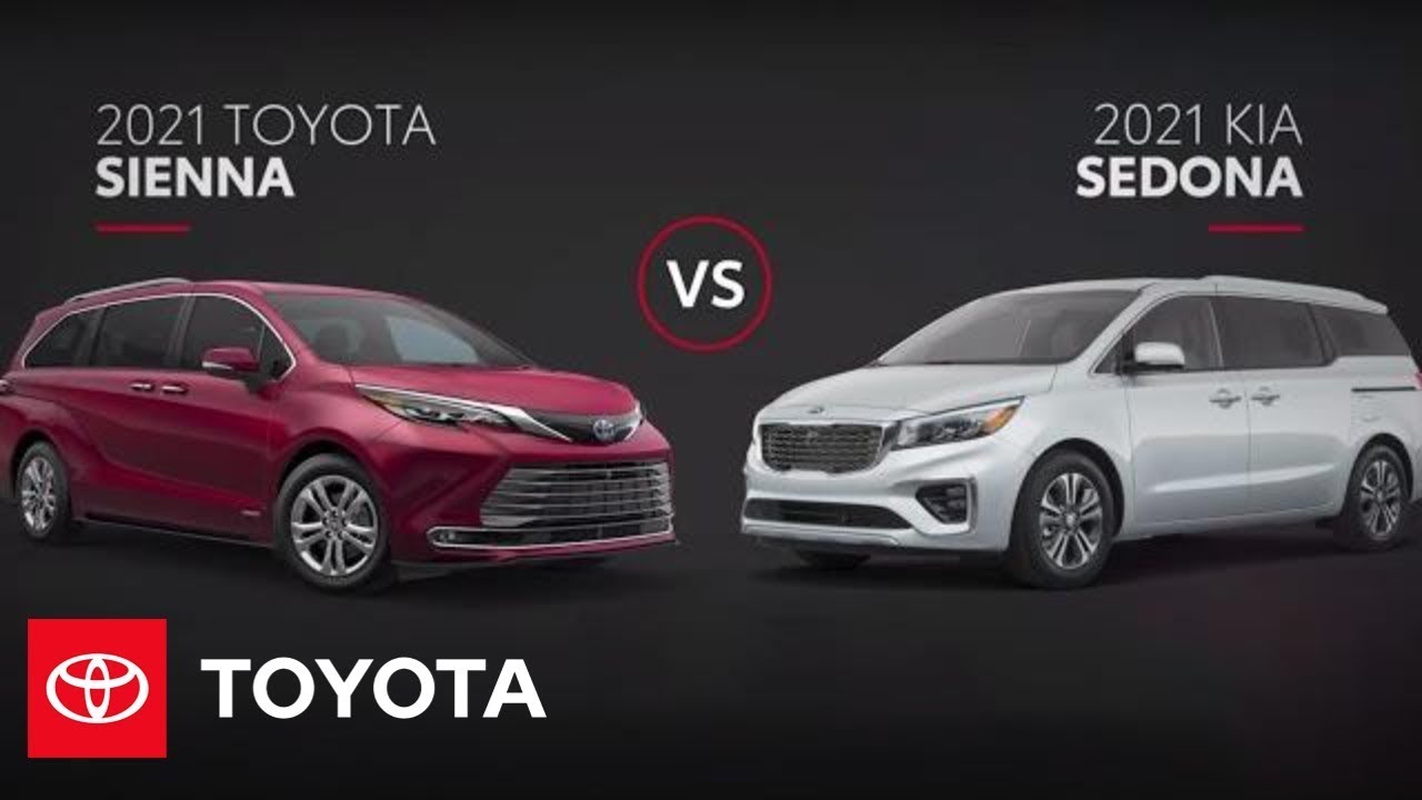 2021 Toyota Sienna vs Kia Sedona Minivan Comparison | Toyota - YouTube