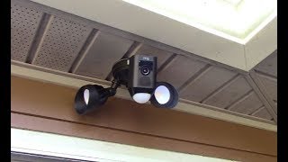 Ring Floodlight Cam Hack - Mounting Horizontal Under An Eave or Overhang