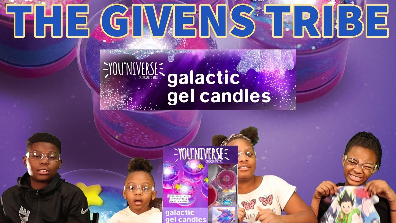 The Givens Tribe Make Candles with the You'niverse Galactic Gel Candle