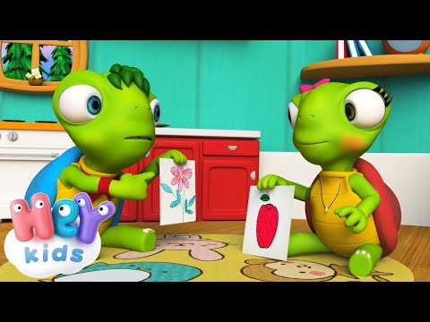 Kaplumbağa Ailesi şarkısı 🐢 Kaplumbağalar çizgi filmi | HeyKids - Çoçuk şarkıları