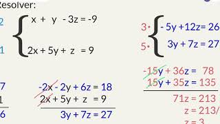 Sistemas de ecuaciones con dos y tres incógnitas