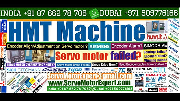 HMT India servo motor Repair, Encoder Error, Heidenhain Motor Encoder Adjustment Installation