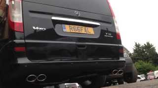 Mercedes Vito 3.2V6 Supercharger AMG 400BHP custom stainless steel exhaust sound .