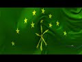 #Adygea #Flag #Waving in Wind Continuous #Seamless Loop Background.