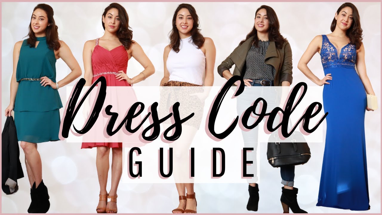The 5 Most Common Dress Codes For Women Explained! + JJsHOUSE Review -  YouTube