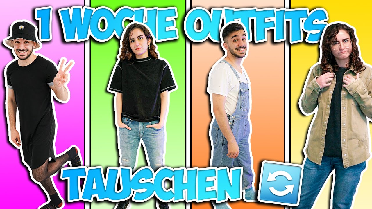 1 WOCHE OUTFITS TAUSCHEN! Wem stehen die Klamotten des anderen besser? Dania vs. Claudio Challenge