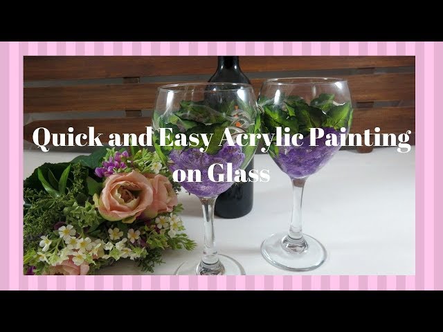 How to Frost Glass and Wine Glasses - Pamela Groppe Art - Acrylic