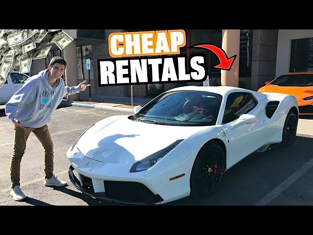 We RENTED Budget Supercars In Las Vegas! (Royalty Ferrari 488 & Lambo) -  YouTube