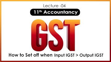 IGST Set off | Input IGST is more than Output IGST | Goods and Services Tax | Journal entries