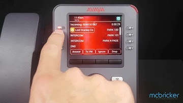 Incoming Call J169 J179 Avaya IPOffice McBricker