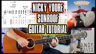 How to play Nicky Youre Sunroof Guitar Tutorial
