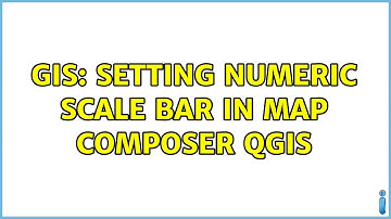 GIS: Setting Numeric scale bar in map composer QGIS