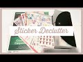 PLANNER STICKER COLLECTION & DECLUTTER // Functional Stickers + Weekly Kits