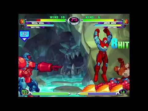 MvC2: Kest - Iron Man/Sentinel 280% Sequence (1-player Mode for 63 sec) .:10.15.22:.