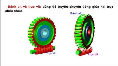 Vẽ kỹ thuật Cơ khí | Các thông số của Bánh răng trụ