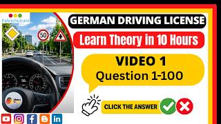 German Driving License Theory Test 2026 | Q1–100 | Practice Questions without Explanation |