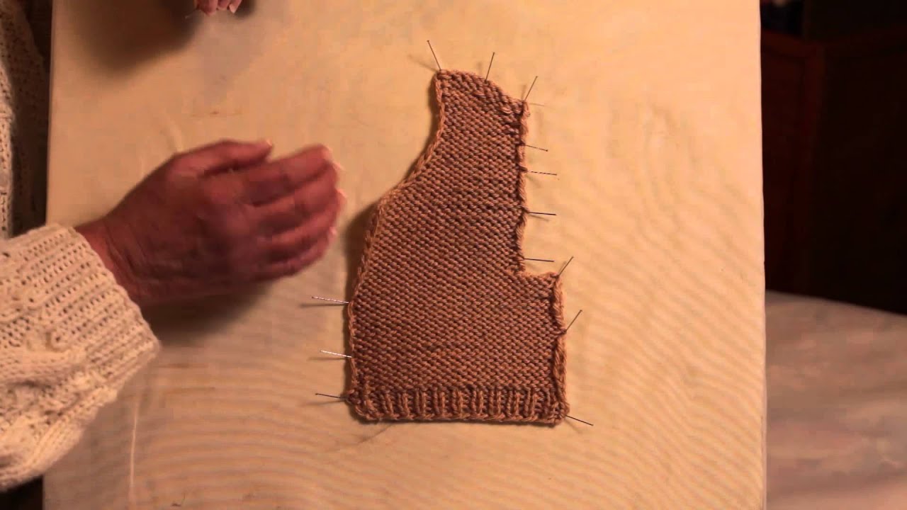 How to Block Sweaters : Knitting Sweaters - YouTube