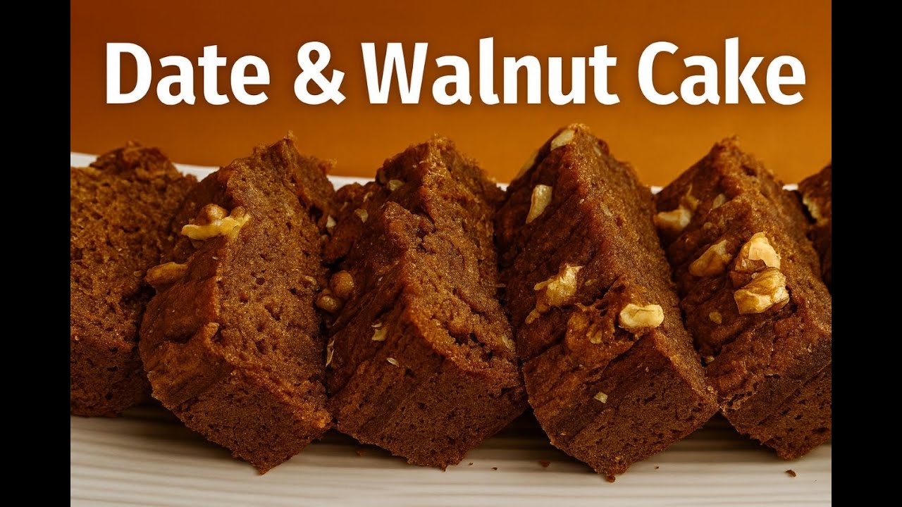 Date & Walnut Cake – Healthy, Moist & Naturally Sweet!