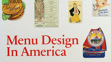 Menu Design in America, 1850-1985 (Flick Through)