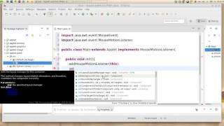 9 Java advanced Applet جافا ابليت مع الرسم ماوس لسنر
