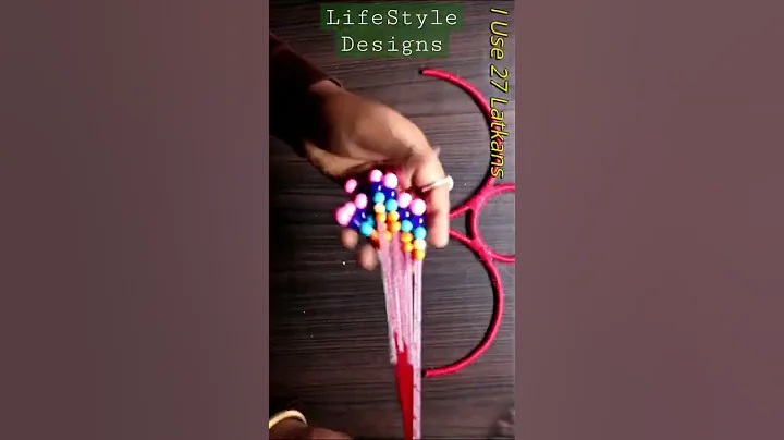 Heart Shaped wall hanging making with wool #shorts #wallhanging #woolencraft